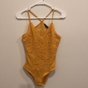 Yellow Lace Body Suit